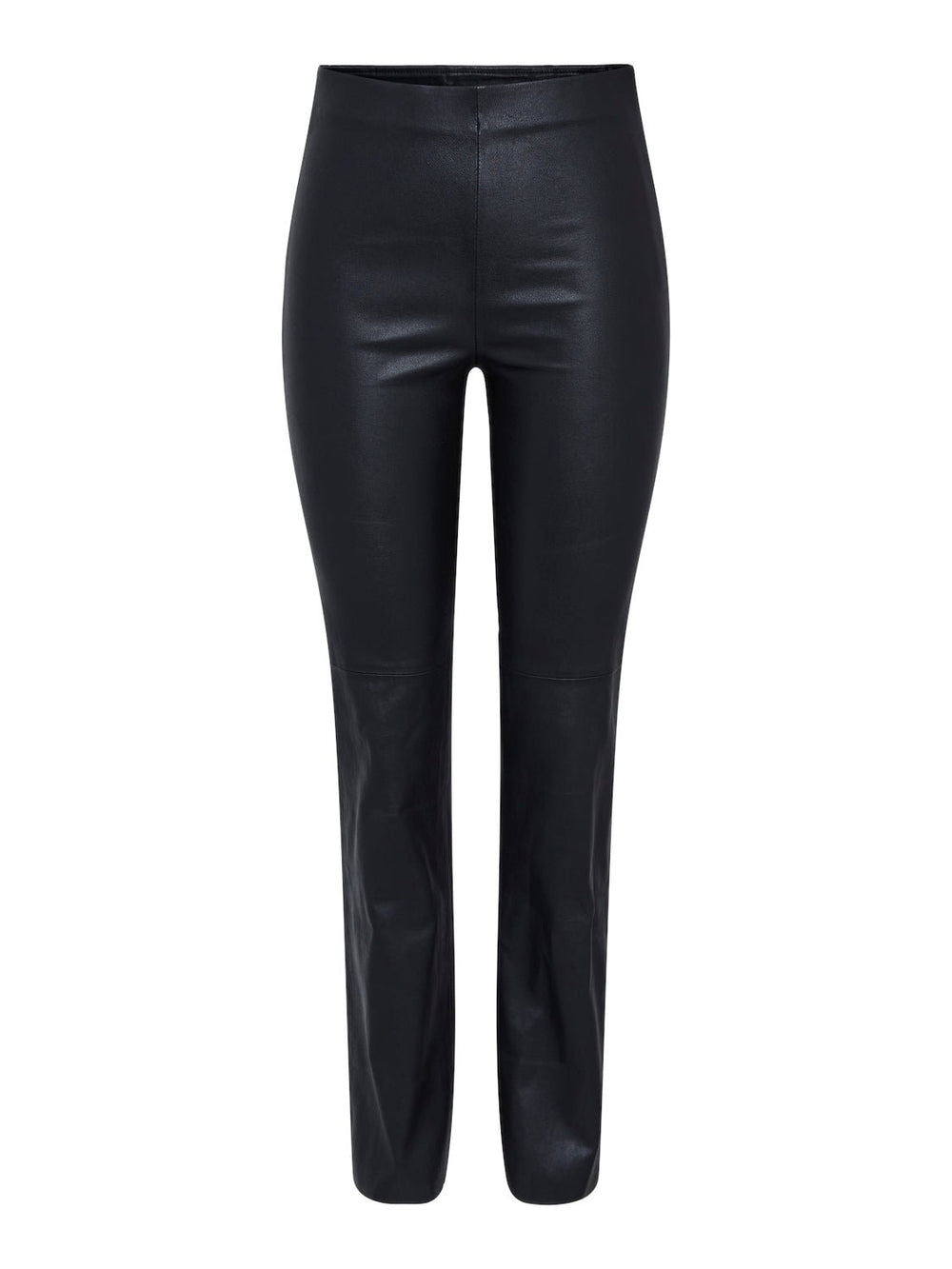 Yaszellu Bootcut Leather Pant Black | Bukser | Smuk - Dameklær på nett