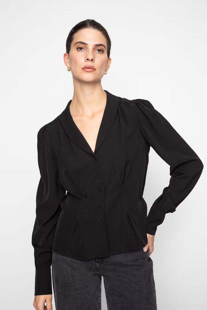 Ylva Blouse Black | Skjorter og bluser | Smuk - Dameklær på nett