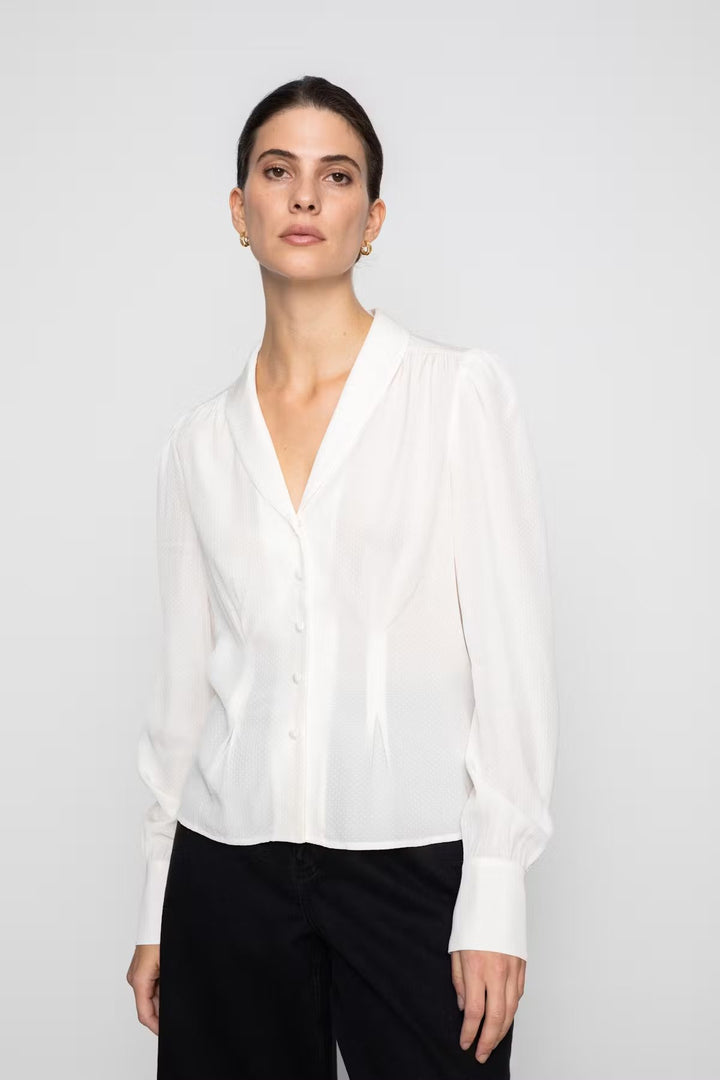 Ylva Blouse Cream | Skjorter og bluser | Smuk - Dameklær på nett