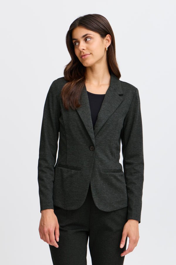 Zablazer 2 Blazer Charcoal Melange | Blazer | Smuk - Dameklær på nett