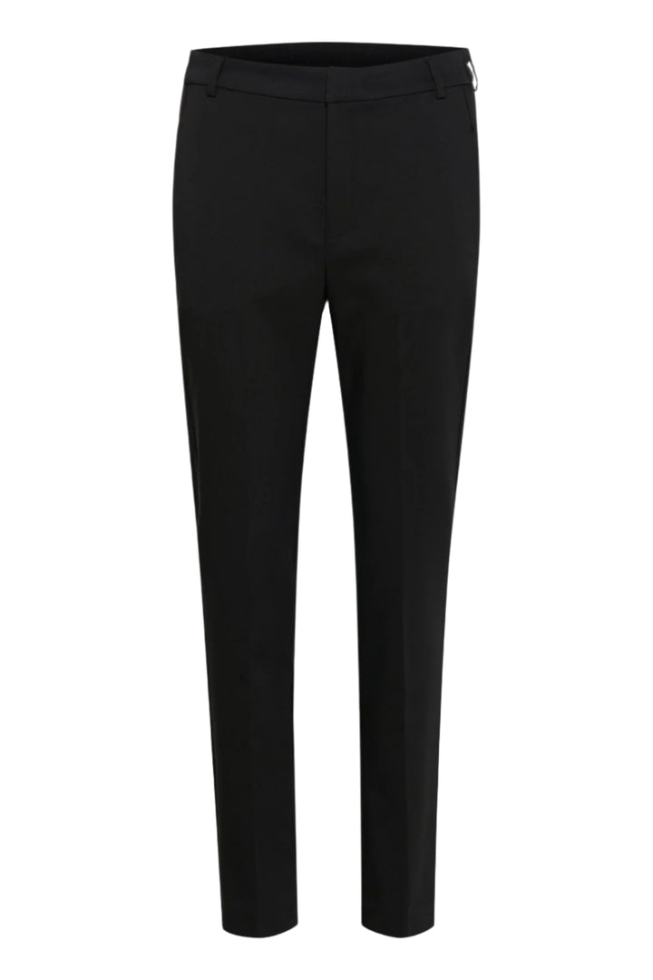 Zellaiw Flat Long Beltloops Black | Bukser | Smuk - Dameklær på nett