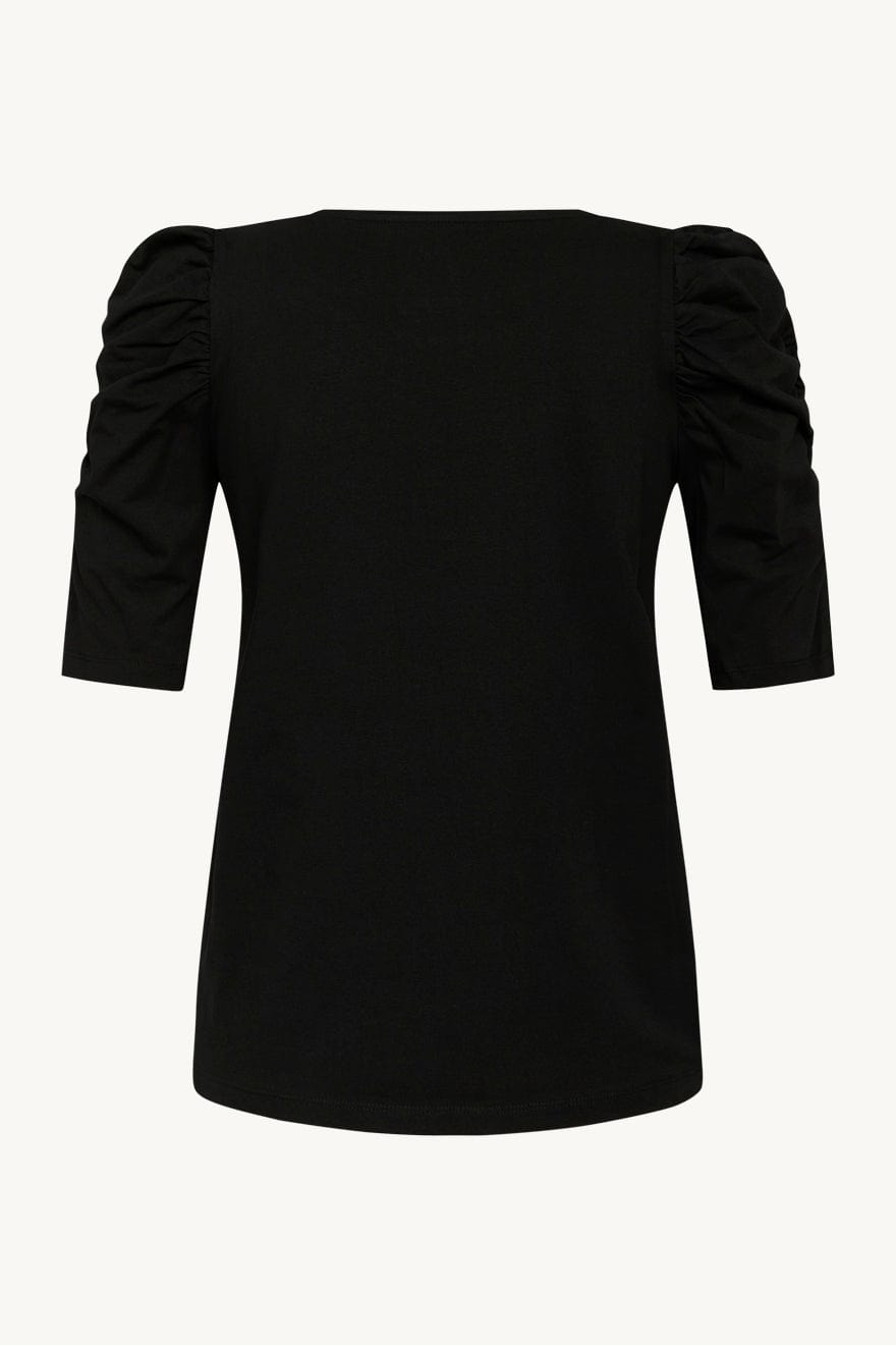Adrienne - T-Shirt Black | Topper | Smuk - Dameklær på nett