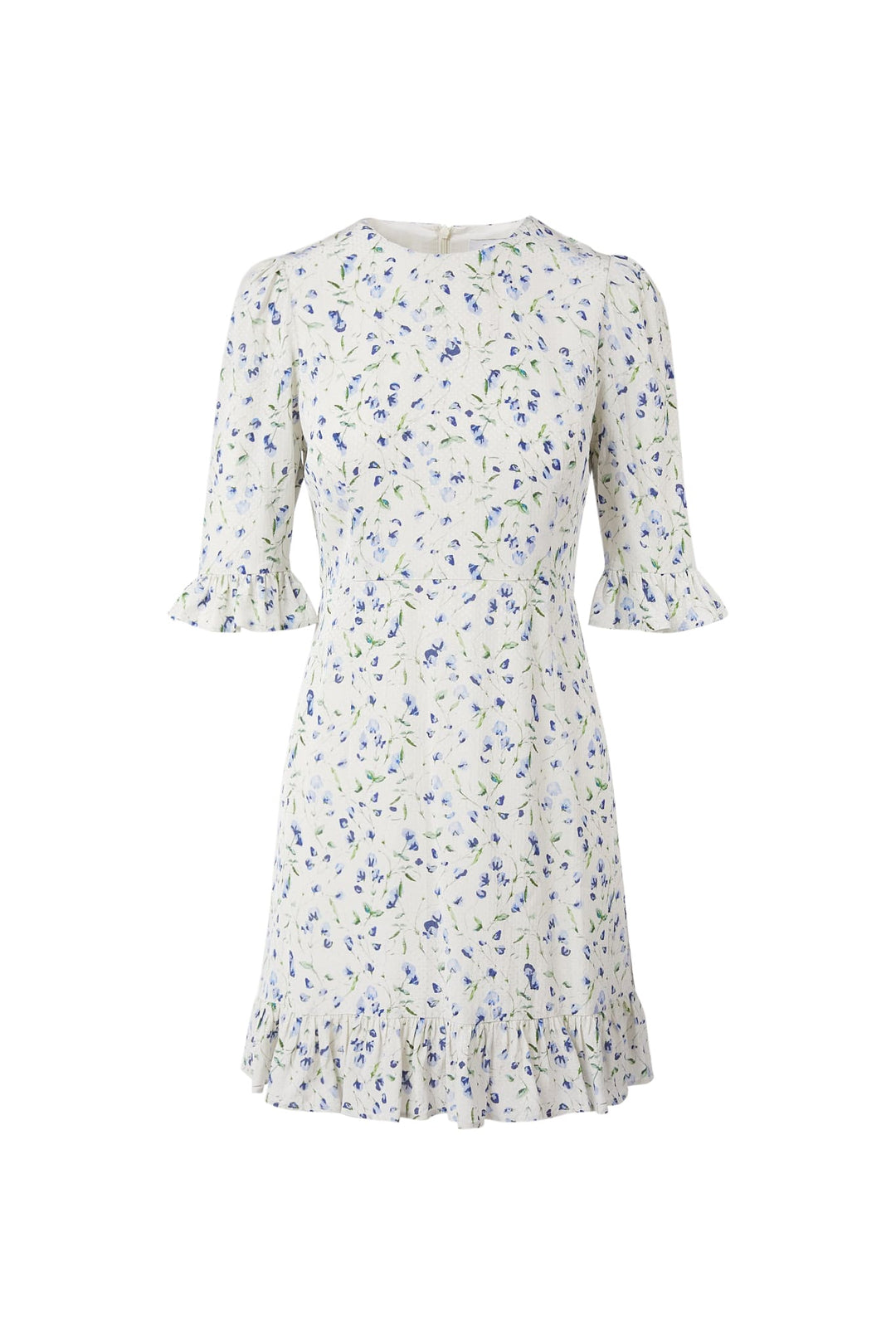 Annabella Dress Blue Branch Print | Kjoler | Smuk - Dameklær på nett