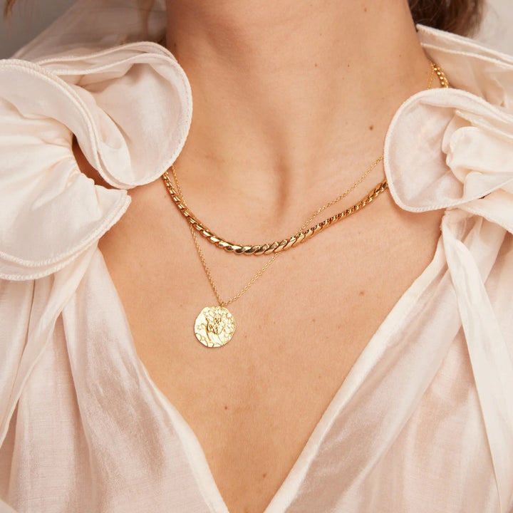 Aries Zodiac Necklace Pale Gold | Accessories | Smuk - Dameklær på nett