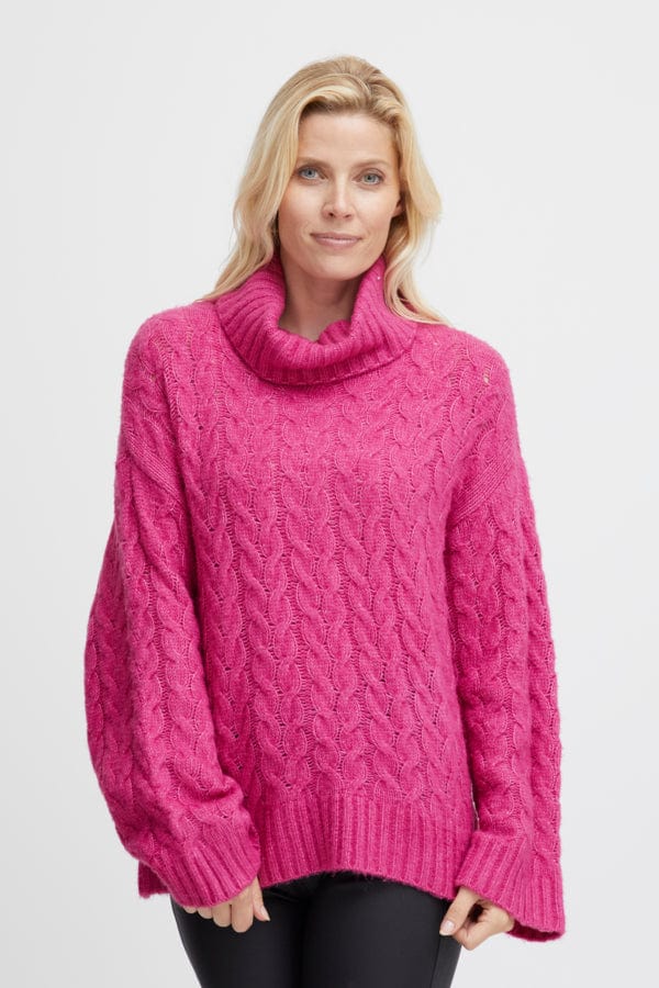 Beverly Pullover 4 Very Berry Melange | Genser | Smuk - Dameklær på nett