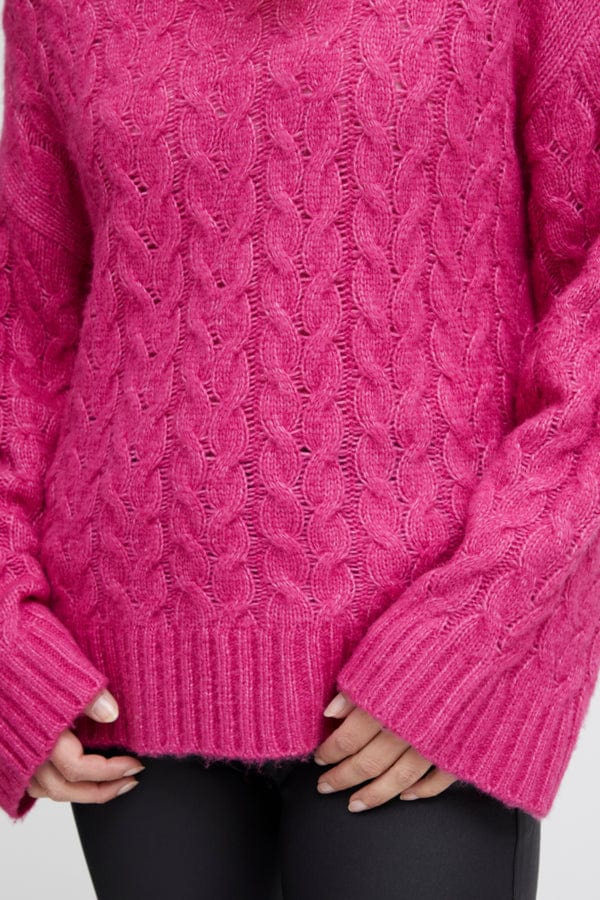 Beverly Pullover 4 Very Berry Melange | Genser | Smuk - Dameklær på nett