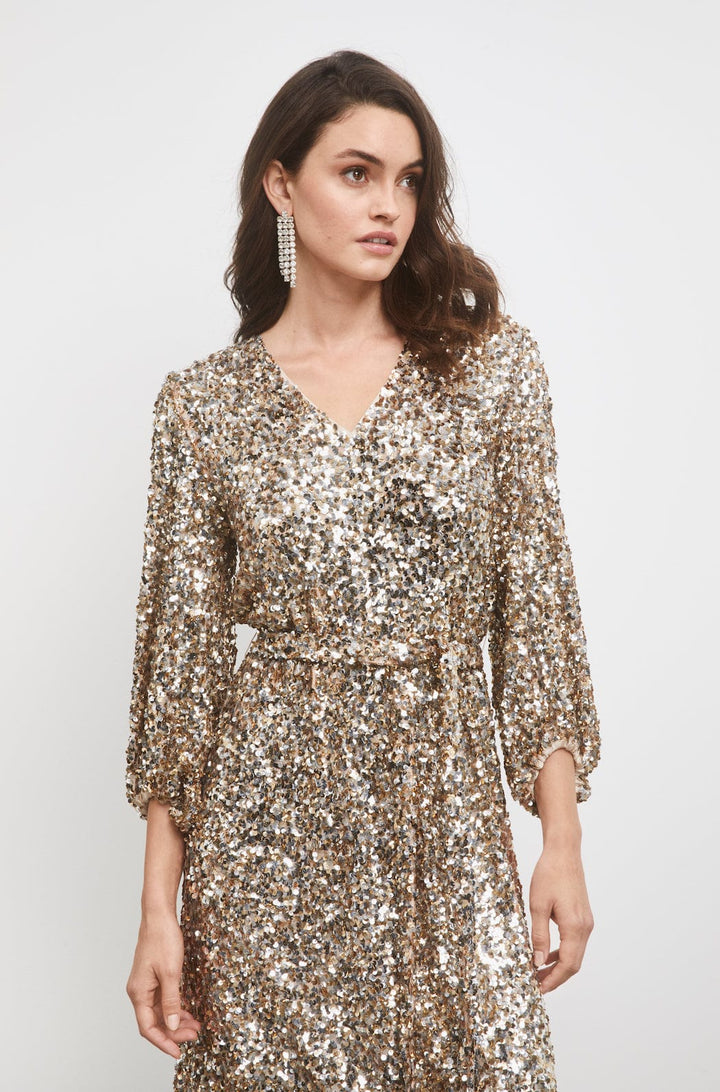 Bianca Sequin Dress Champagne | Kjoler | Smuk - Dameklær på nett