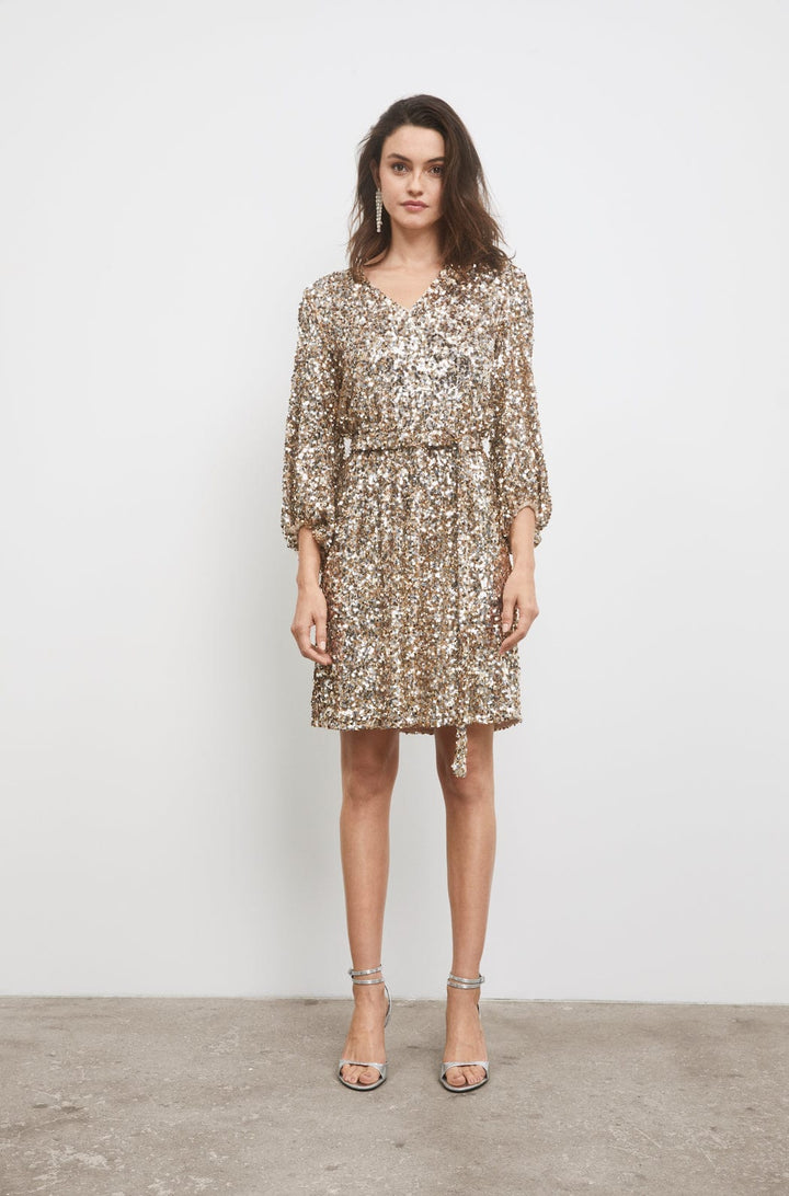 Bianca Sequin Dress Champagne | Kjoler | Smuk - Dameklær på nett