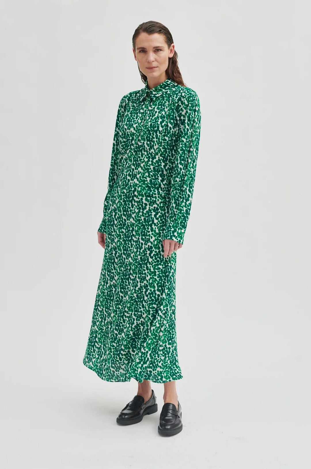 Clover Dress Green Tambourine | Kjoler | Smuk - Dameklær på nett