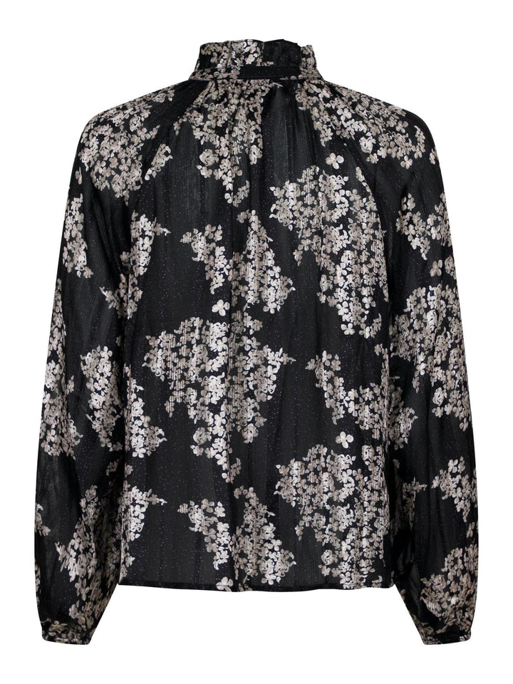 Cobie Elderflower Blouse Black | Skjorter og bluser | Smuk - Dameklær på nett