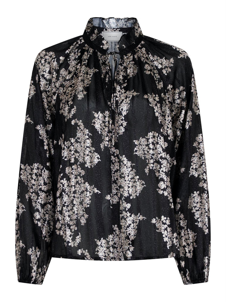 Cobie Elderflower Blouse Black | Skjorter og bluser | Smuk - Dameklær på nett