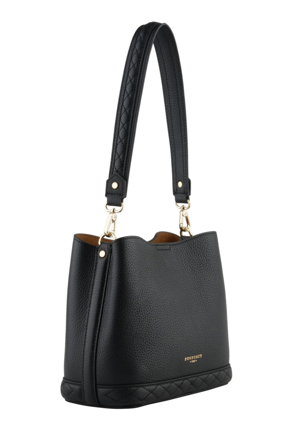 Cowhide leather Small Size Hobo Bag Noir | Vesker | Smuk - Dameklær på nett