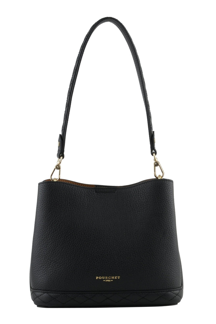 Cowhide leather Small Size Hobo Bag Noir | Vesker | Smuk - Dameklær på nett