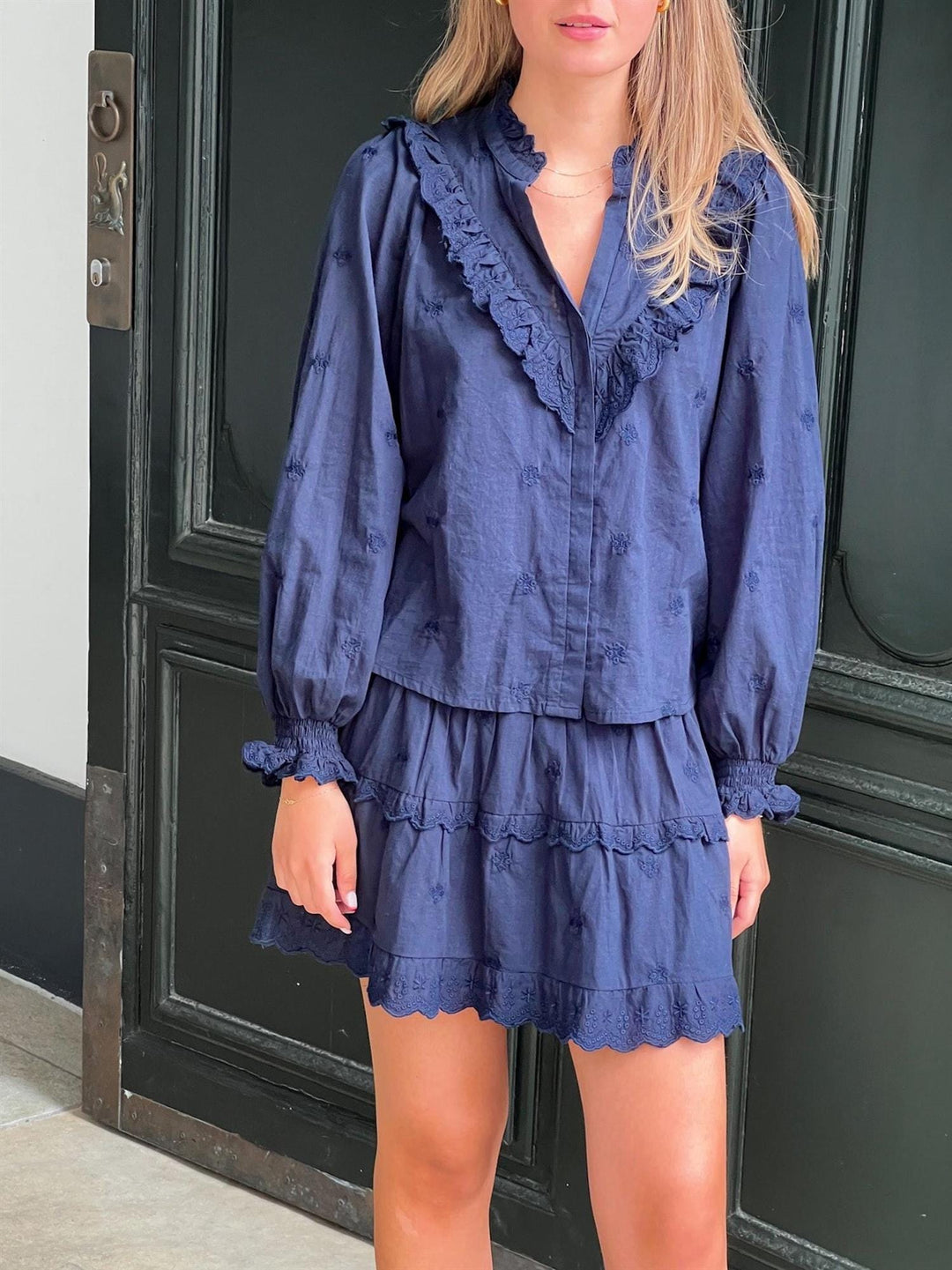 Degas Blouse Navy | Skjorter og bluser | Smuk - Dameklær på nett