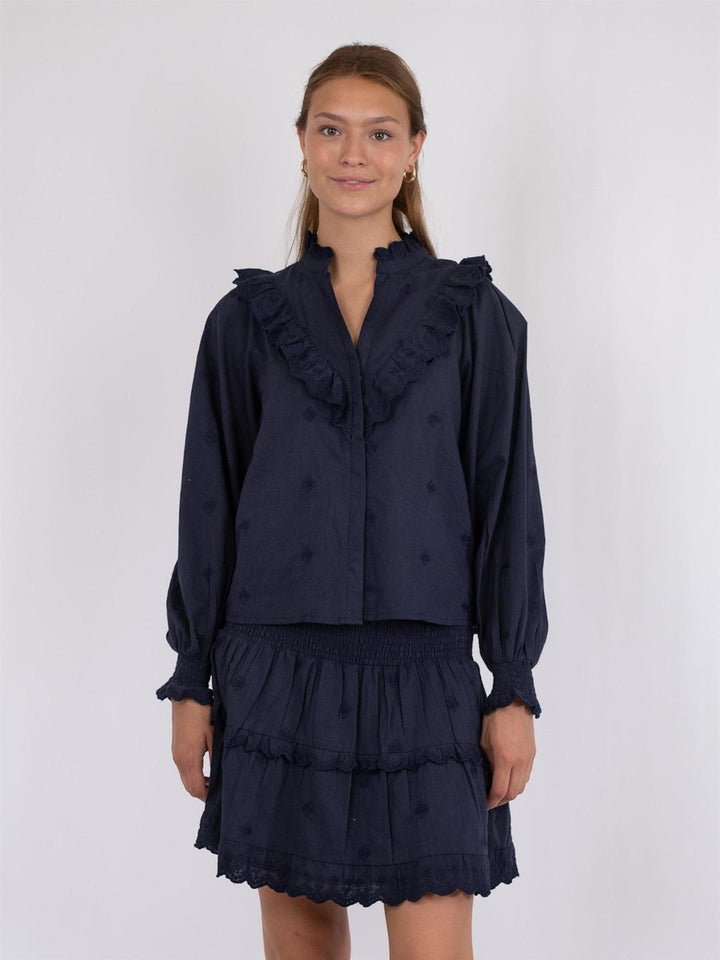 Degas Blouse Navy | Skjorter og bluser | Smuk - Dameklær på nett