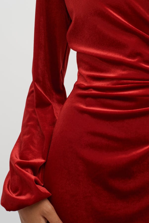 Gorieliw Wrap Dress True Red | Kjoler | Smuk - Dameklær på nett