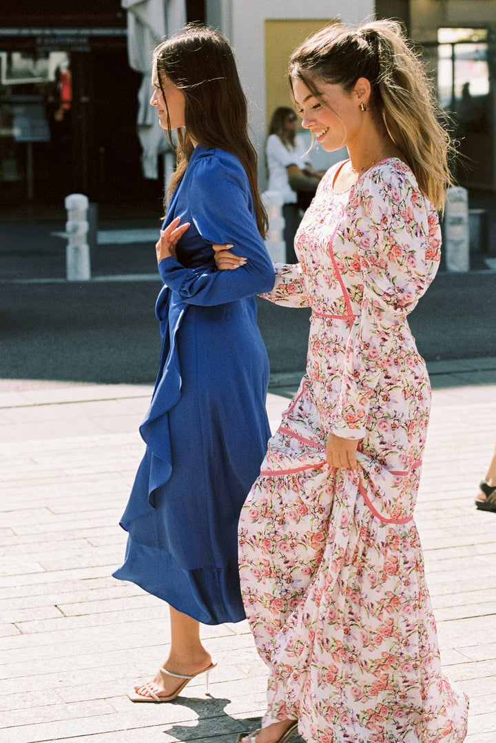 Iza Midi Dress Royal Blue | Kjoler | Smuk - Dameklær på nett