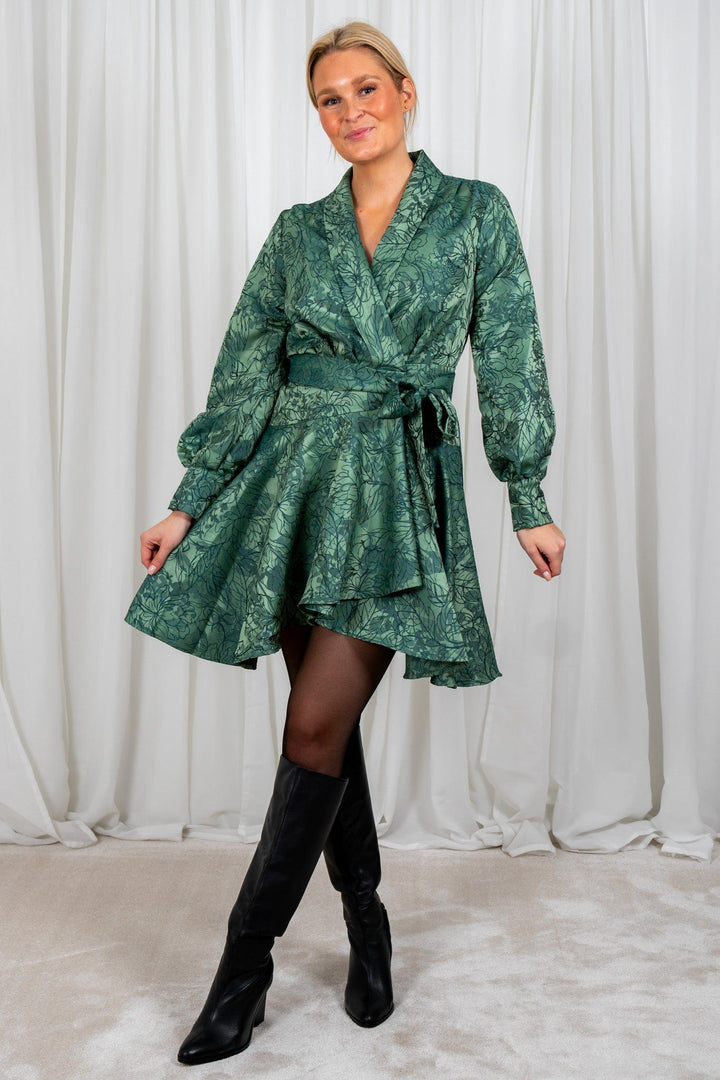 Iza Mini Dress Green | Kjoler | Smuk - Dameklær på nett