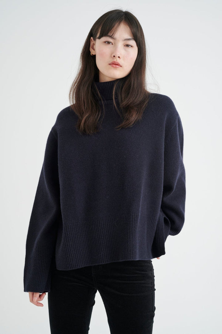 Jaxyiw Turtleneck Marine Blue | Genser | Smuk - Dameklær på nett