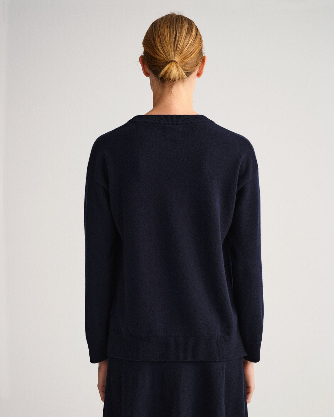 Lambswool Crew Neck Sweater Evening Blue | Genser | Smuk - Dameklær på nett