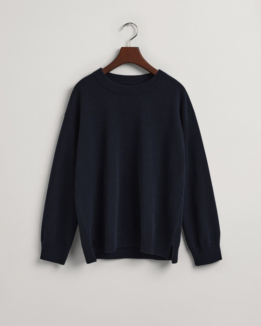 Lambswool Crew Neck Sweater Evening Blue | Genser | Smuk - Dameklær på nett