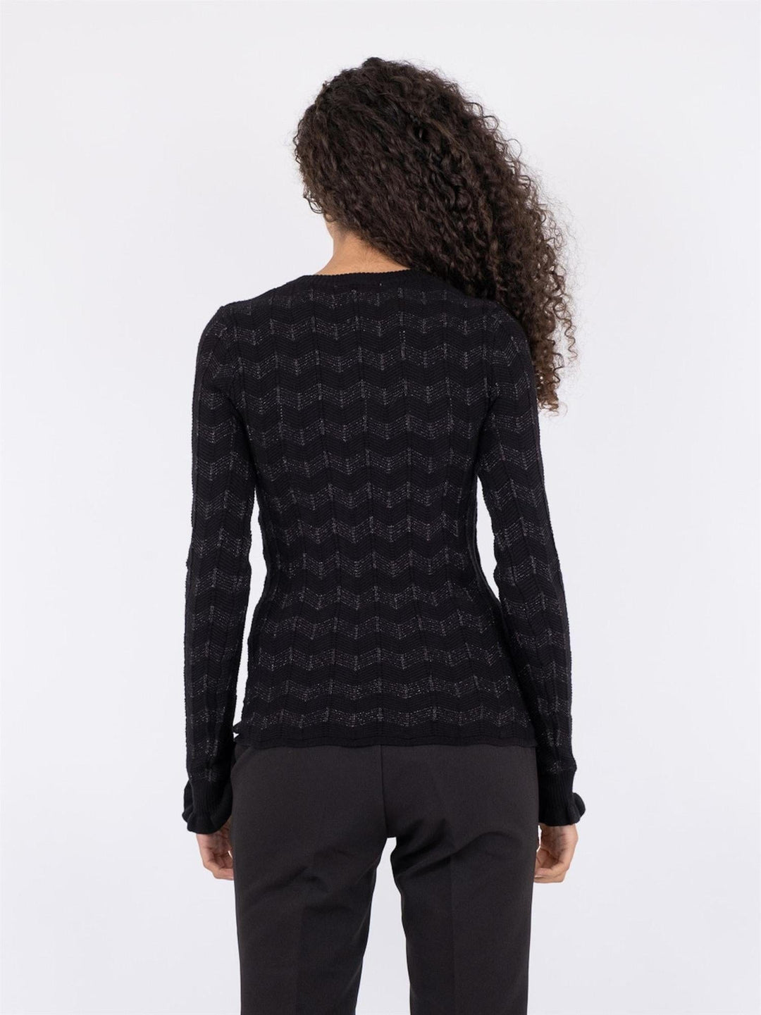 Nelle Glitter Knit Blouse Black | Genser | Smuk - Dameklær på nett