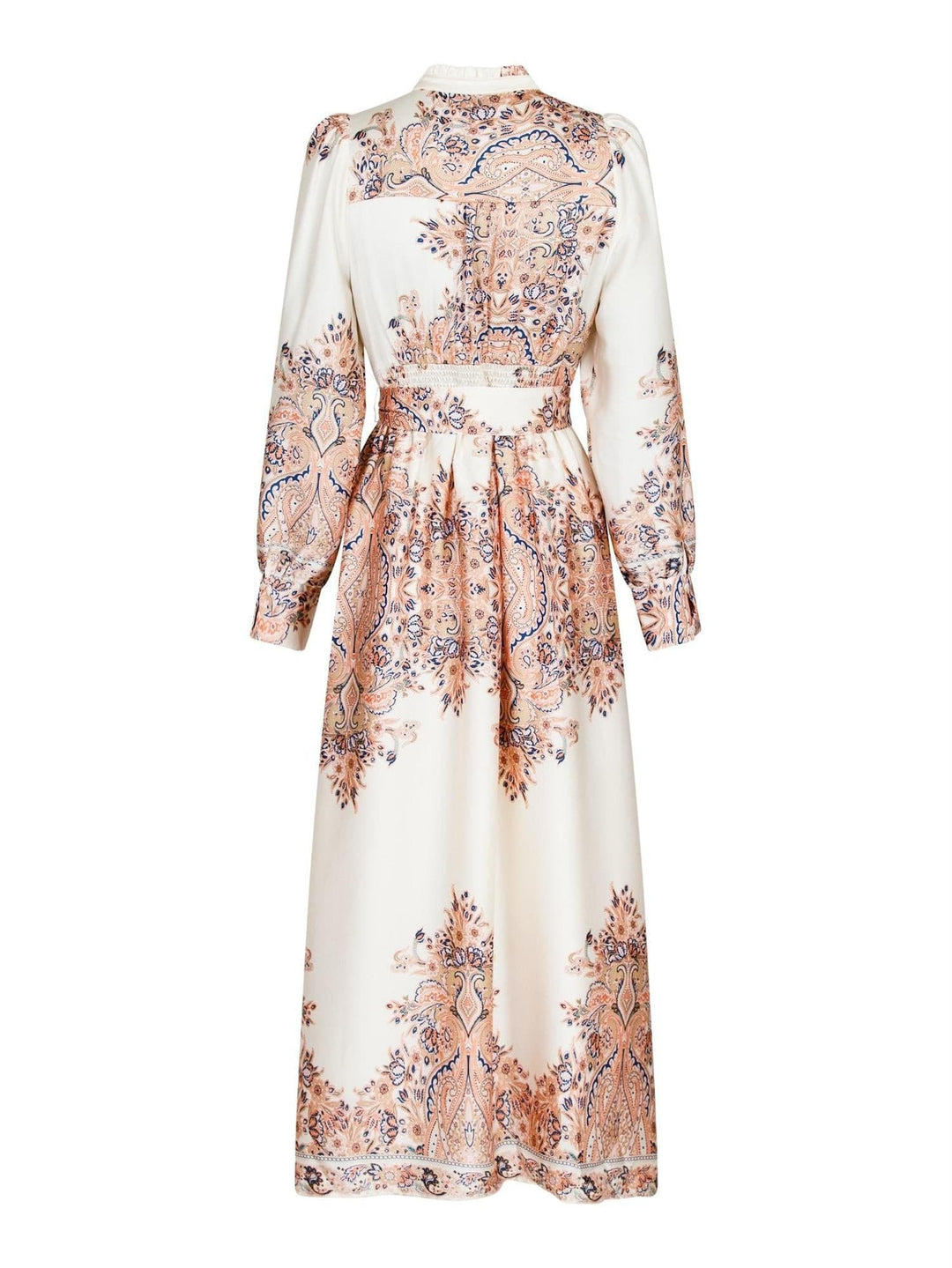 Nova Paisley Border Dress Creme | Kjoler | Smuk - Dameklær på nett