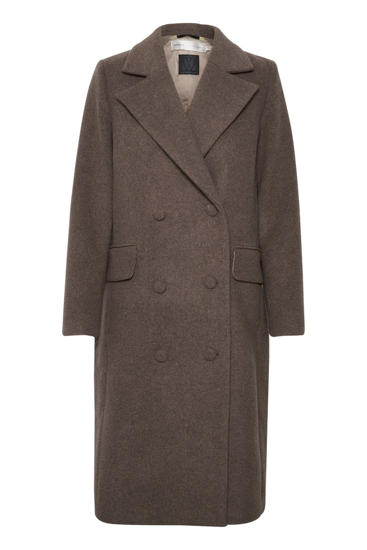 Perryiw Classic Coat Mocha Grey Melange | Yttertøy | Smuk - Dameklær på nett