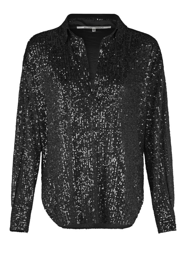 Shine On Blouse Black | Skjorter og bluser | Smuk - Dameklær på nett