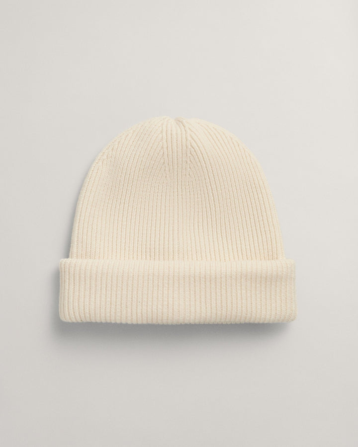 Wool Ribbed Beanie Cream | Accessories | Smuk - Dameklær på nett