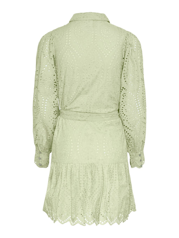 Yasholi Ls Belt Dress Quiet Green | Kjoler | Smuk - Dameklær på nett