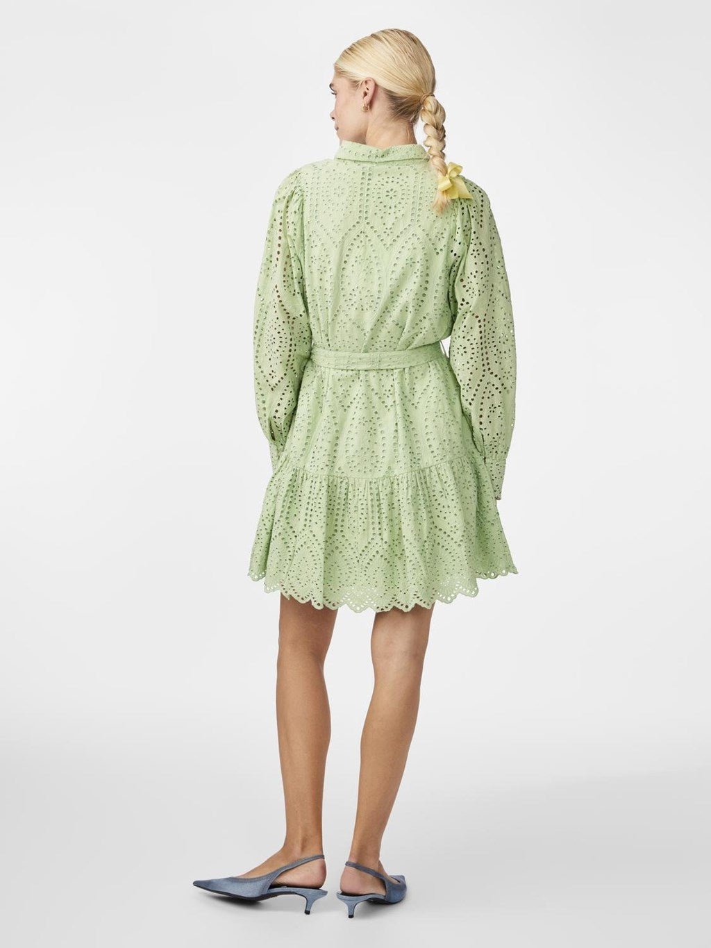 Yasholi Ls Belt Dress Quiet Green | Kjoler | Smuk - Dameklær på nett