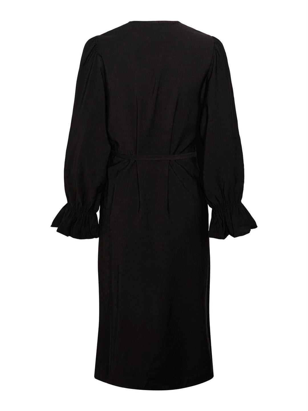 Yasmelli Ls Midi Dress Black | Kjoler | Smuk - Dameklær på nett