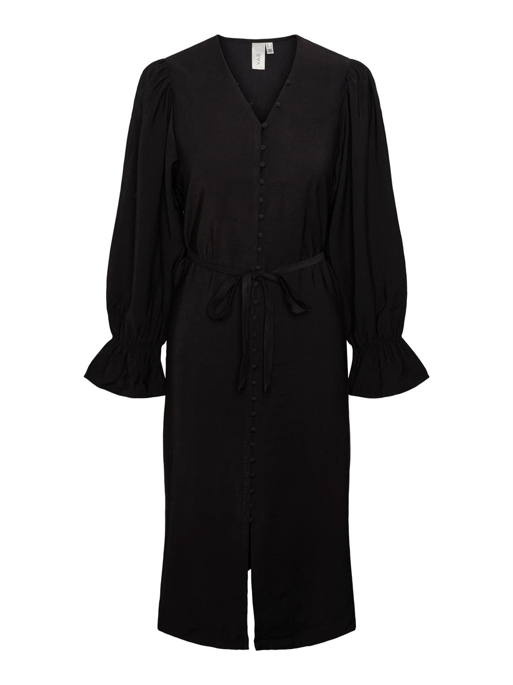 Yasmelli Ls Midi Dress Black | Kjoler | Smuk - Dameklær på nett