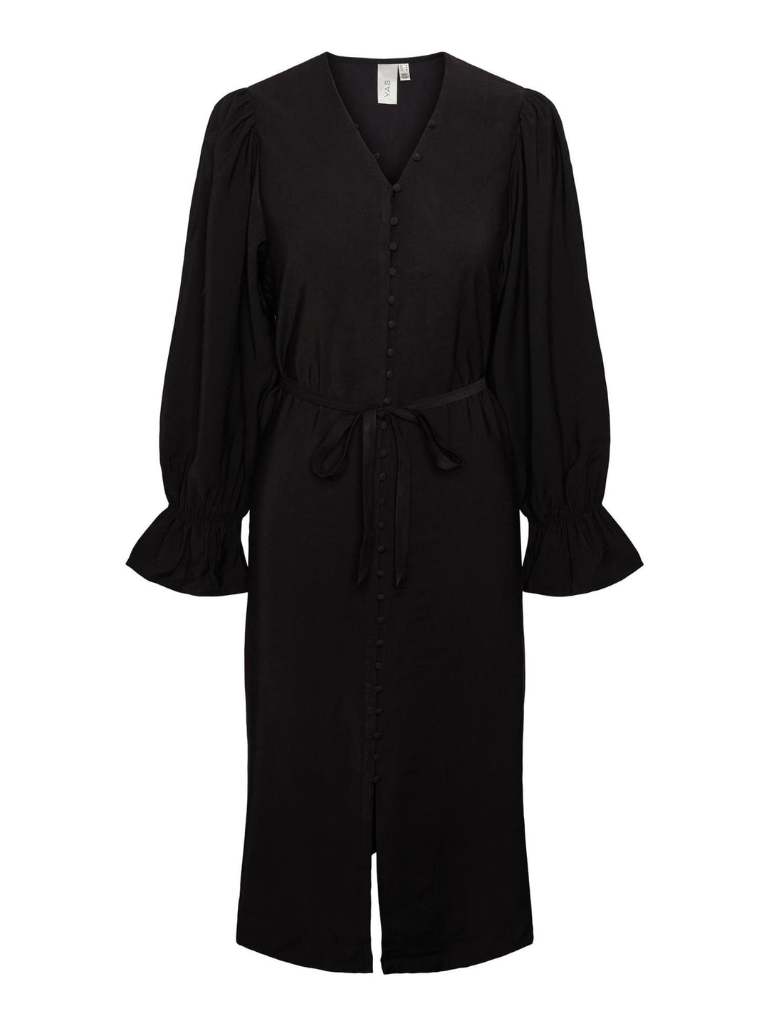 Yasmelli Ls Midi Dress Black | Kjoler | Smuk - Dameklær på nett